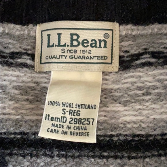 Men’s LL Bean Shetland wool sweater - Picture 3 of 4